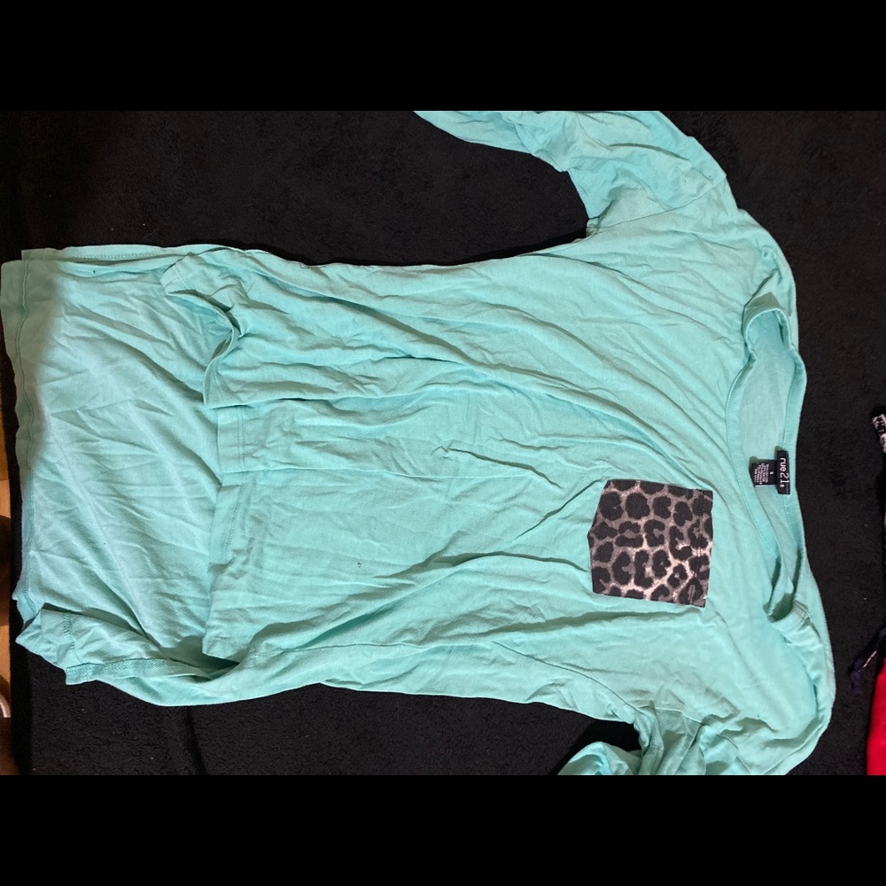 Rue21 light blue long sleeve blouse